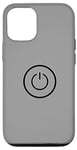 Coque pour iPhone 12/12 Pro Arrêt du bouton Power Icon Player On and Off