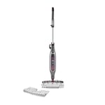 Shark Automatic Klik n' Flip Steam Mop for Hard Floors with Intelligent Steam Control, Steam Blaster, 2 Machine Washable Cleaning Pads & Fill Flask, 350ml, 6m Cord, Grey/Bordeaux S6003UK