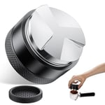 NEUTYPECHIC 51mm Distributeur de Café, 304 Niveleur Espresso Aluminium Tamper, Accessoires Barista, Outil Barista pour Sage Barista Pro, Sage Barista Express, De'Longhi