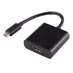 HDMI- USB-C adapter - Sort