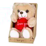 Nallebjörn Love you Nalle Teddybjörn Beige
