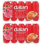 Dalan Therapy Glycerine Soap Wild Roses & Almond Oil Shower Bath Soap 10 x 70g