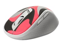 Rapoo M500 Silent - Mus - Optisk - 6 Knappar - Trådlös - 2.4 Ghz, Bluetooth 4.0, Bluetooth 3.0 - Trådlös Usb-Mottagare - Röd