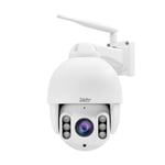 YoLuKe 5MP WiFi PTZ Camera Outdoor, 5X Optical Zoom Wireless IP Camera with Two-Way Audio, Support IR Night Vision / Human Detection/ SD Card Slot White P3-5MP-WF-W