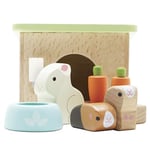 Le Toy Van - Wooden Daisylane Bunny & Guinea Accessories Play Set For Dolls Houses | Dolls House Furniture Sets - Suitable For Ages 3+