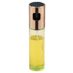 (Gold)Oil Spray Bottle 100ml High Sealing Stainless Steel Glass Dustproof HOT