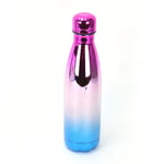 Shoze 500ml Water Bottle Vacuum Insulated Flask Thermal Sports Chilly Cold Drinks Cup Sports Bottle Pink Blue