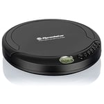 Roadstar PCD-498NMP/BK Discman Lecteur CD-MP3 / WMA, CDA, CD-R, CD-RW, Portable avec Écouteurs Inclus, sans Fil, Fonction Antichoc, Écran LCD, Piles, Câble USB, Noir