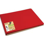 Pronto Barquette de 500 sets table papier Tiss Lack, unis - Format 30x40 cm Rouge