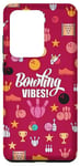 Galaxy S20 Ultra Bowling Vibes Strike Pins and Ball Pattern Girls or Women Case
