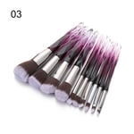 10pcs/set Makeup Brushes Set Diamond Shape Rainbow 3