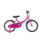 Wildtrak - Vélo 16 pouces pour enfant 3-7 ans avec roues stabilisatrices - Rose