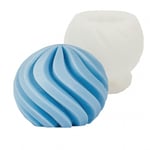 Kristinas Pyssel och Hobby Silikonform Ljusformar - Spiral Boll Dia: 8 cm