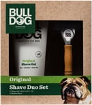 Bulldog Skincare Shave Duo Set, Men's Gift Set, Razor Plus Shave Gel