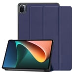 Etui Xiaomi Pad 5 / Pad 5 Pro 2021 Wifi - 4g/Lte Smartcover Pliable Bleu Navy Avec Stand - Housse Coque De Protection Xiaomi Pad 5 / Pad 5 Pro 11 Pouces - Accessoires Tablette Pochette Xeptio : Exceptional Smart Case !