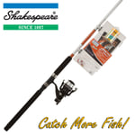 Shakespeare 8ft Trout Fishing Rod, Reel & Tackle Box Combo 'Catch More Fish' 