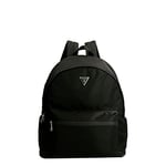 Guess Men's Carthusian Smart Round Backpack, Black, 34x16x42 cm