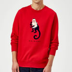 Friends Marcel The Monkey Sweatshirt - Red - S - Red