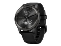 Garmin vívomove Trend - 40 mm - svart - smart klocka med band - silikon - handledsstorlek: 125-190 mm - monokrom - Bluetooth, ANT+ - 28.3 g