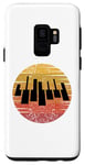 Coque pour Galaxy S9 Clavier de piano rétro pour les pianistes classiques