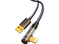 Joyroom USB-kabel Joyroom vinklad Lightning - USB-kabel för snabbladdning och dataöverföring 2,4 A 1,2 m svart (S-UL012A6)