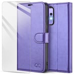 OCASE Samsung Galaxy A52 5G Case, Galaxy A52S Flip Wallet Case with Premium PU Leather [Card Slots] [Kickstand Feature] [Magnetic Closure] Protective Folio Cover for A52,A52S ,Purple