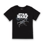Star Wars The Last Jedi X-Wing Kids' Black T-Shirt - 7 - 8 Years