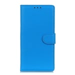 Alcatel 1s (2020) Litchi Leather Wallet Case - Blue