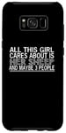 Coque pour Galaxy S8+ Mouton amusant - This Girl Cares About Is Her Sheep