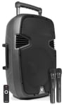 FYNDHÖRNAN: Vonyx SPJ-PA912 Mobile Amp ABS 12" 2 UHF, SPJ-PA912 12" uppladdningsbar högtalare med Bluetooth och trådlösa mikrofoner. SKY-170.075