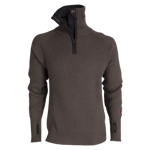 Ulvang Rav Sweater w/zip, Unisex Tea Green - Charcoal Melange