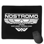 Alien Nostromo Logo Customized Designs Non-Slip Rubber Base Gaming Mouse Pads for Mac,22cm×18cm， Pc, Computers. Ideal for Working Or Game
