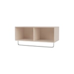 Coat Shelf With Clothes Rack, 168 Clay