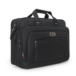 Sacoche / Sac pochette pour PC ordinateur portable 16 pouces noir - Malette de voyage/affaires Notebook avec compartiment poches de rangement - Laptop Bag XEPTIO - Neuf