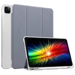 Morian Étui pour iPad Pro 11" pour 3e/2e/1ère génération, iPad Air (4e génération) 2020 avec Porte-Crayon pour iPad Pro 11 2021 2020 2018 (Violet)