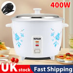 Electric Rice Cooker - Non-Stick Removable Bowl and Keep Warm Function 1L UK