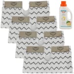Cover Pads for SHARK Steam Cleaner Mop Lift Away Pro Klik n Flip x 4 & Detergent