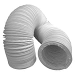 Tuyau d'évacuation en PVC flexible Ø 100/102 mm, 10 m par exemple pour climatisation, sèche-linge