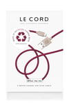 Plum Ghost Net Recycled iPhone Lightning cable