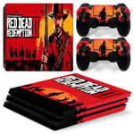 Kit De Autocollants Skin Decal Pour Console De Jeu Ps4 Pro Red Dead Redemption 2, T1tn-P4pro-1613