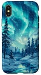 iPhone X/XS Aurora Borealis Hiking Outdoor Hunting Forest Case