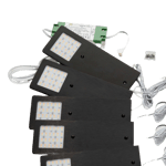 Loevschall Stella påbygningsspot 5-kit, 4W LED, sort