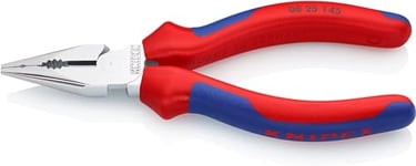 Knipex Needle-Nose Combination Pliers chrome-plated, with multi-component grips 145 mm 08 25 145
