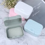 Travel Soap Dish Box Portable Easy Carry Drying Facility Hygieni Light Gray
