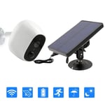 smzzz Security Camera Outdoor Rechargeable and Solar-powered Two-way Audio WiFi Outdoor 1080P Waterproof Smart Home High-definition Lens Long Standby To Look After Baby Elderly Clear