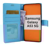 New Standcase Wallet Samsung Galaxy A53 5G (A536B) (Ljusblå)