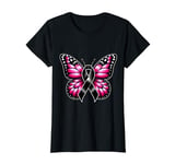 Melanoma Skin Cancer Awareness Ribbon Butterfly For Women T-Shirt