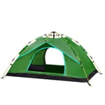 shunlidas 2-4 People Outdoor Camping Tent Automatic Folding Portable Thick Rainproof Tent Outdoor Picnic Fishing Tourist Tent-Green