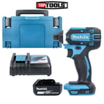 Makita DTD152Z 18v Impact Driver Body + 1 x 5Ah Battery, Charger, Case & Inlay