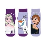 FROZEN strumpor 3 pack lila 31-34